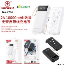  - Power Bank    Cod. POWER BANK 10000mAh cabo v8/tipoC/USB KA-9932